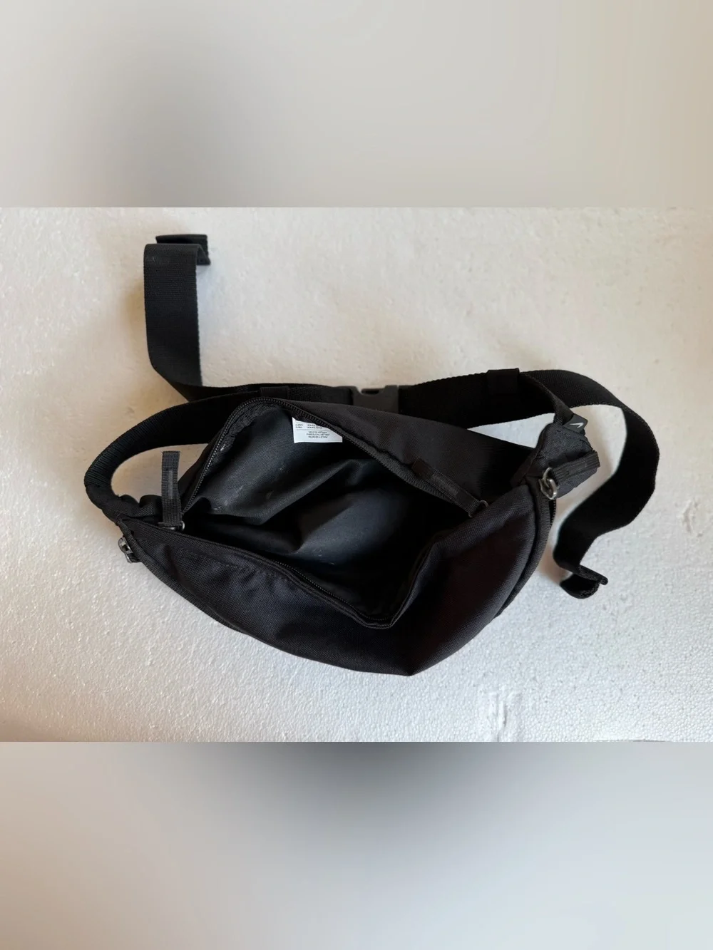 Nike Black crossbody with White Swoosh Logo